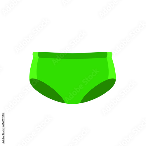 green briefs vector illustration