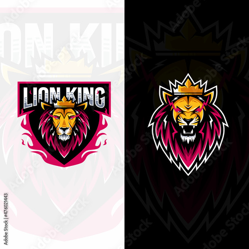 Lion logo mascot collection design