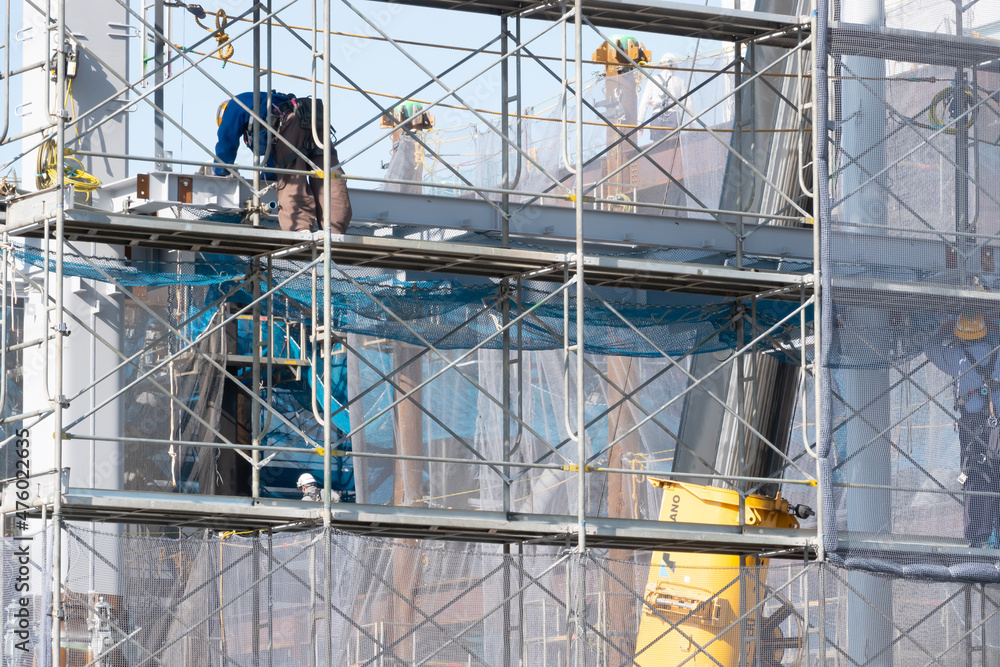 建築現場　作業員