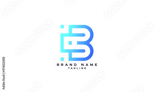 AB, CB, BA, BC, Abstract initial monogram letter alphabet logo design
