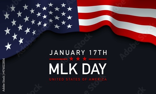 MLK Day United States of America Background Design.