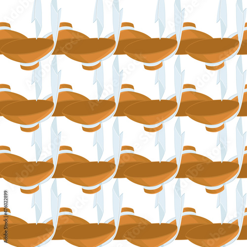 Illustration on theme pattern women sun hats