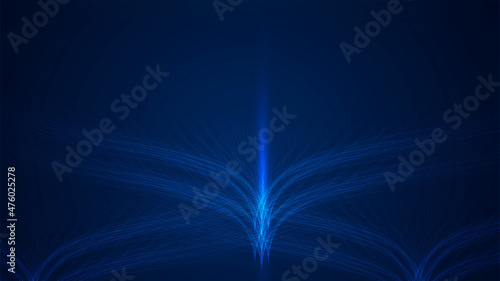 flow technology on blue lines glowing light background light glow lines with waves