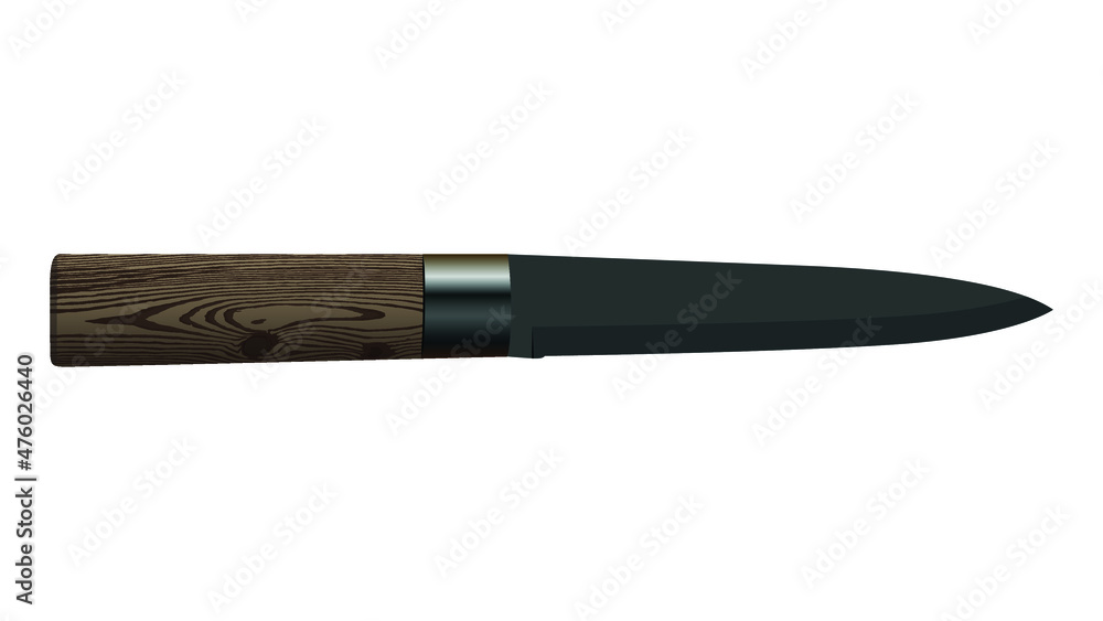 Realistic kitchen knife isolated on white background, Vector illustration, chef knife, Cutlery icon set Realistic kitchen knife isolated on white background, Vector illustration, chef knife, Cutlery icon set