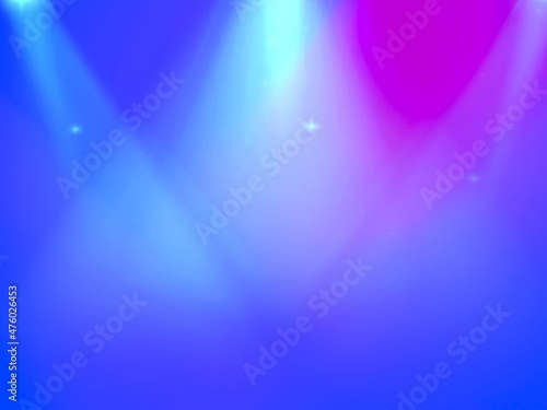 Spotlights illuminate a soft, blurry abstract background for prints, graphics and illustrations.
