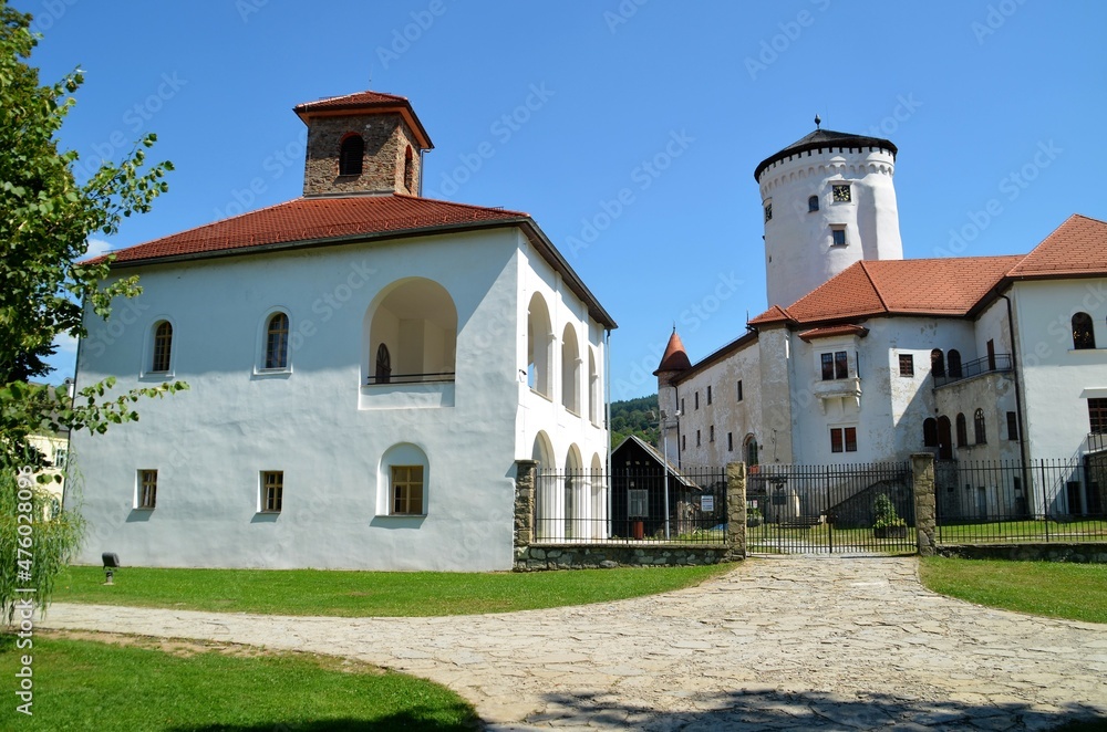 Budatín Castle is one of the oldest standing architectural monuments in the city of Žilina, Slovakia. The oldest medieval castle was built at the confluence of the Váh and Kysuce rivers. 
