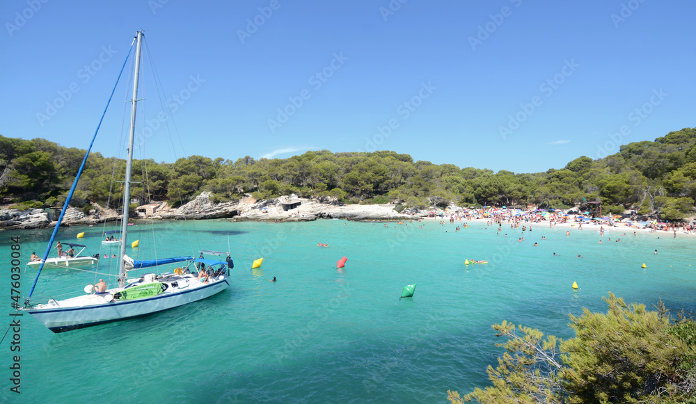 Menorca is one of the Spanish Balearic Islands in the Mediterranean Sea. It is known for the rocky and turquoise beaches and bays called 