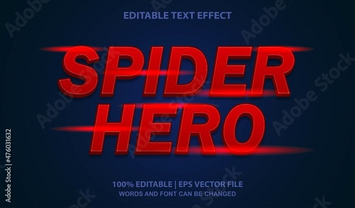 Spider Hero Editable Text Effect