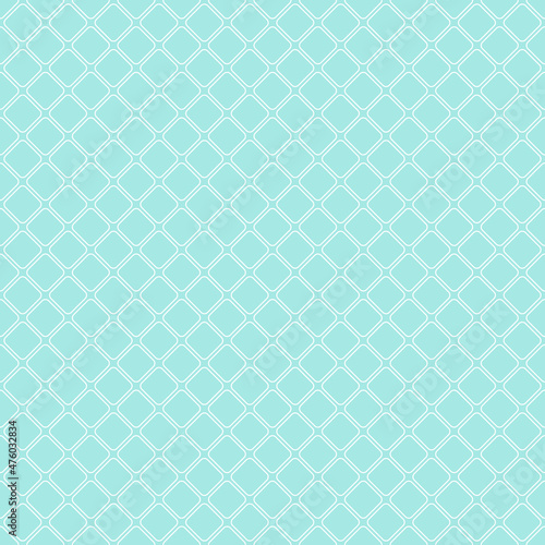 Blue simple tile pattern. Square tile with rounded corners. 
