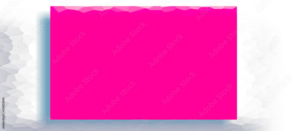 Pink and White mock up with copy space blank screen for advertisement, banner, poster, display with drop shadow, insert picture or text