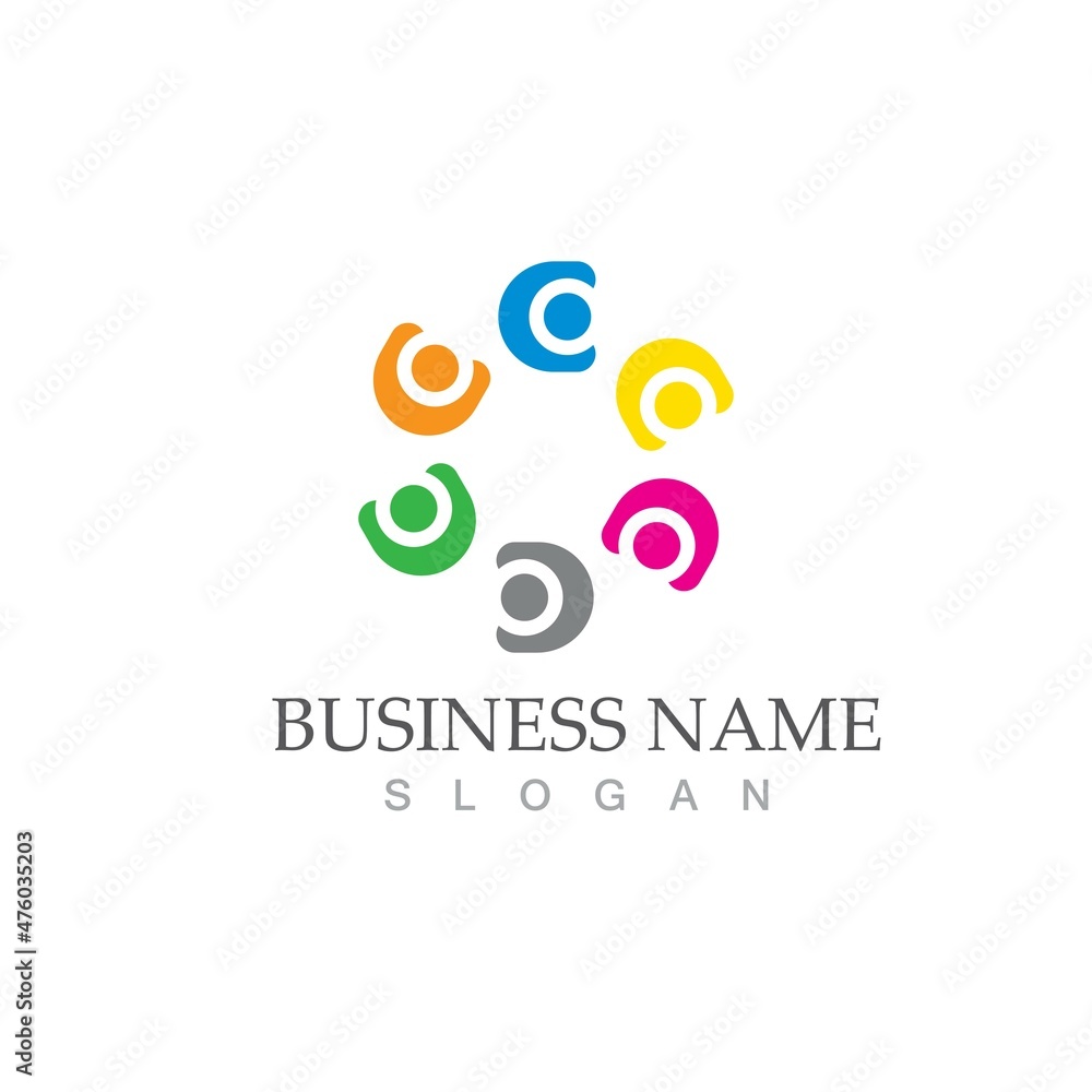 Community, network and social icon Community, network and social icon