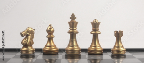 Chess board game concept of business ideas and competition and strategy concep