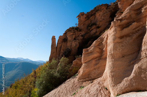 Slika na platnu Scenic view of the Canyon of Lame Rosse in Fiastra, Marche, Italy