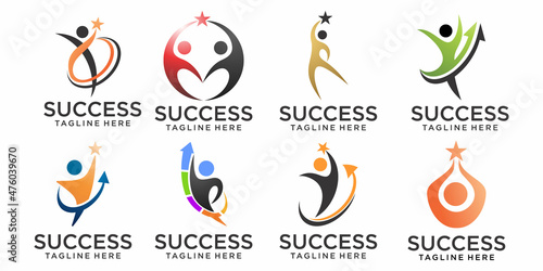 Success People Logo design template