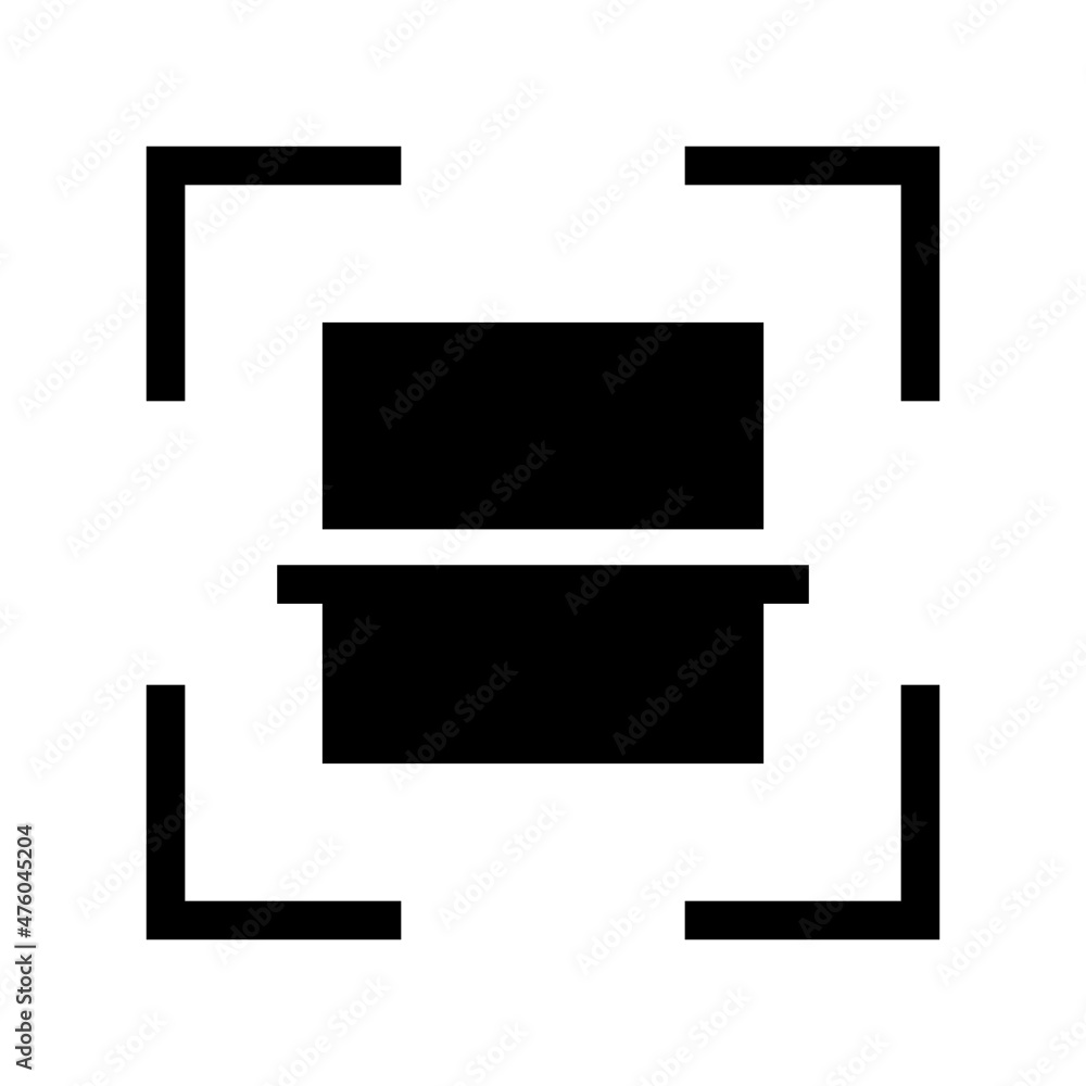 Scan icon isolated on white background Scan icon isolated on white background
