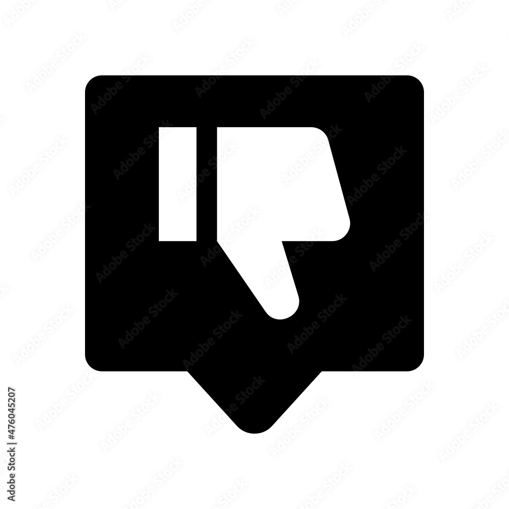 Negative Review icon isolated on white background Negative Review icon isolated on white background