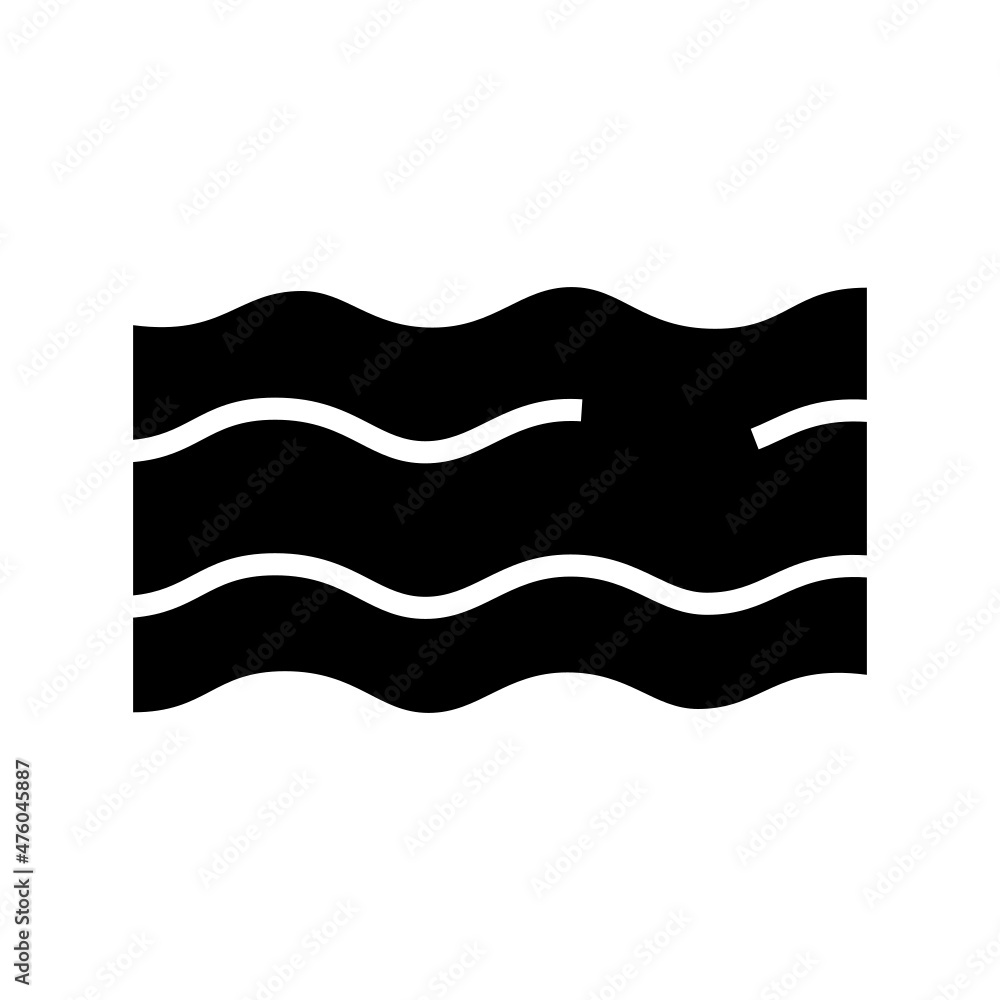 Bacon icon isolated on white background Bacon icon isolated on white background