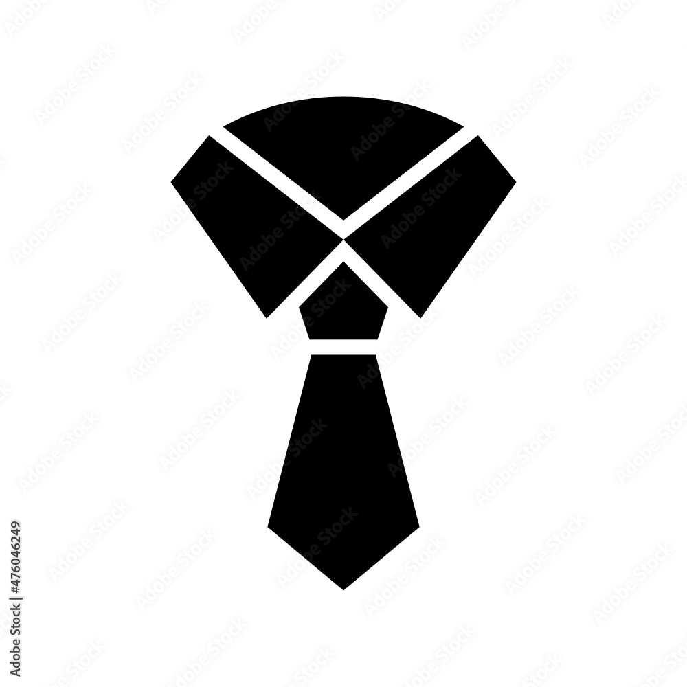 Necktie icon isolated on white background Necktie icon isolated on white background