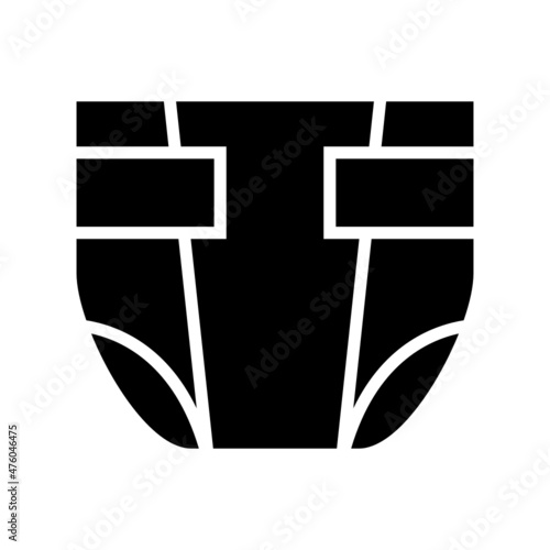 Diaper icon isolated on white background