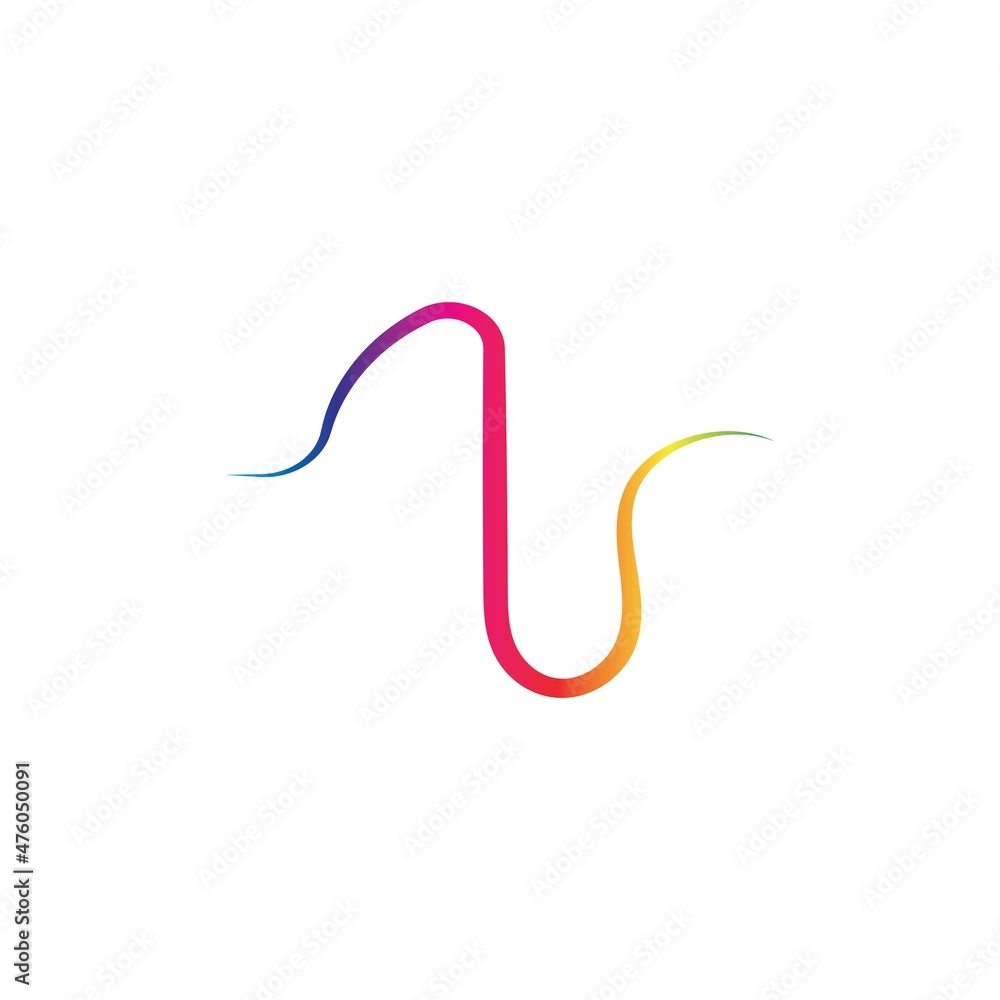 Sound waves vector illustration design template