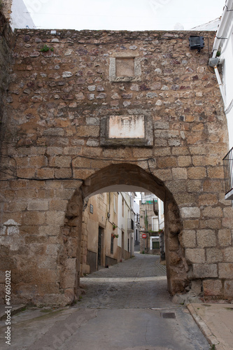 Villa Gate or Belen Gate  Alburquerque  Extremadura  Spain