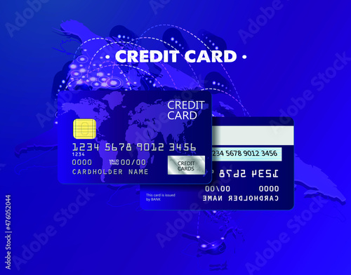 vector credit card design