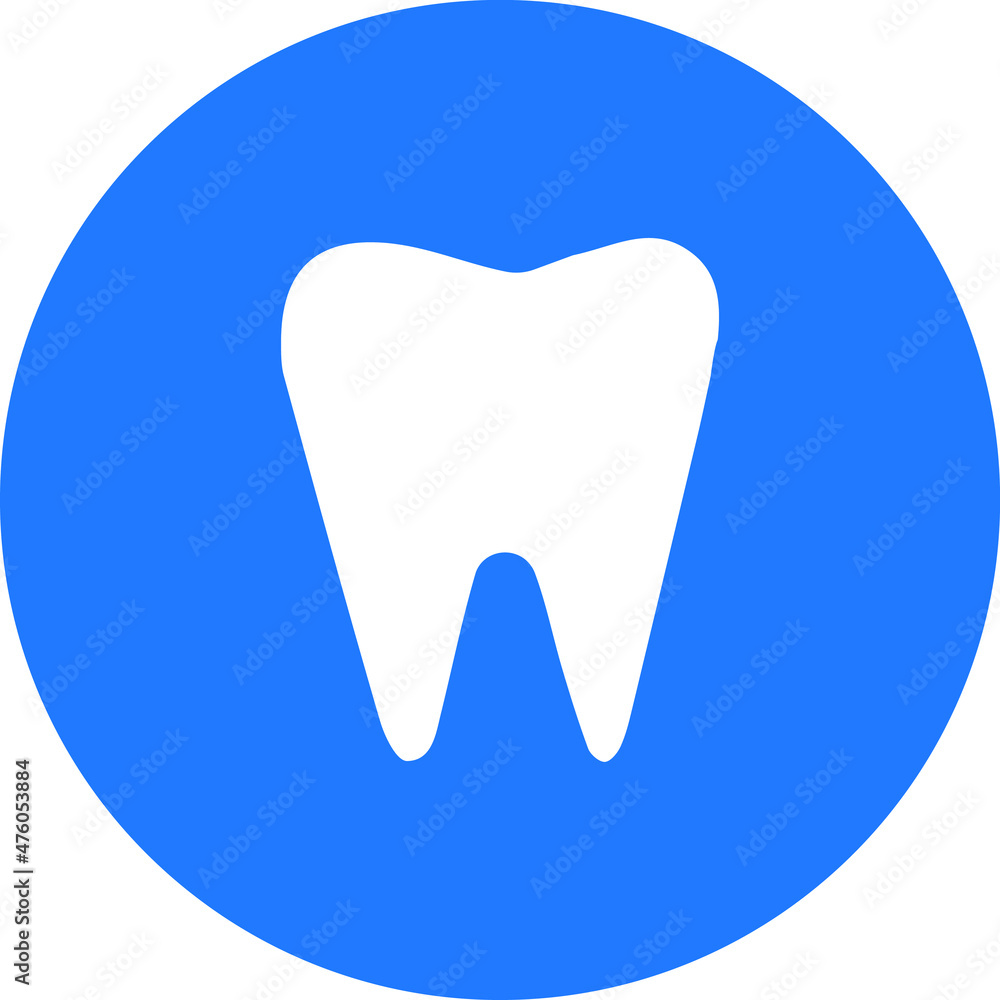 tooth icon on metal internet button tooth icon on metal internet button