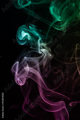 abstract smoke on black background