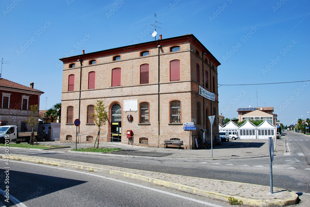 La frazione di Villanova nel comune di Bagnacavallo in provincia di Ravenna, Italia.