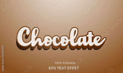 Chocolate text effect  Editable text effect