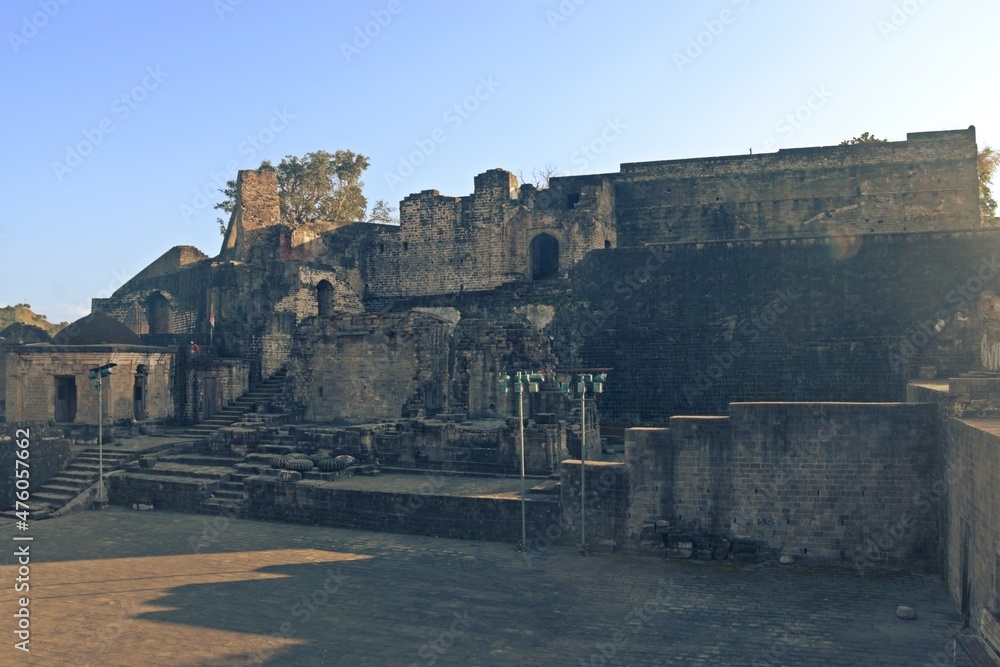 ruins of kangra fort himachal pradesh, india 