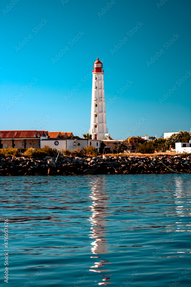lighthouse on the island of Ria Formosa