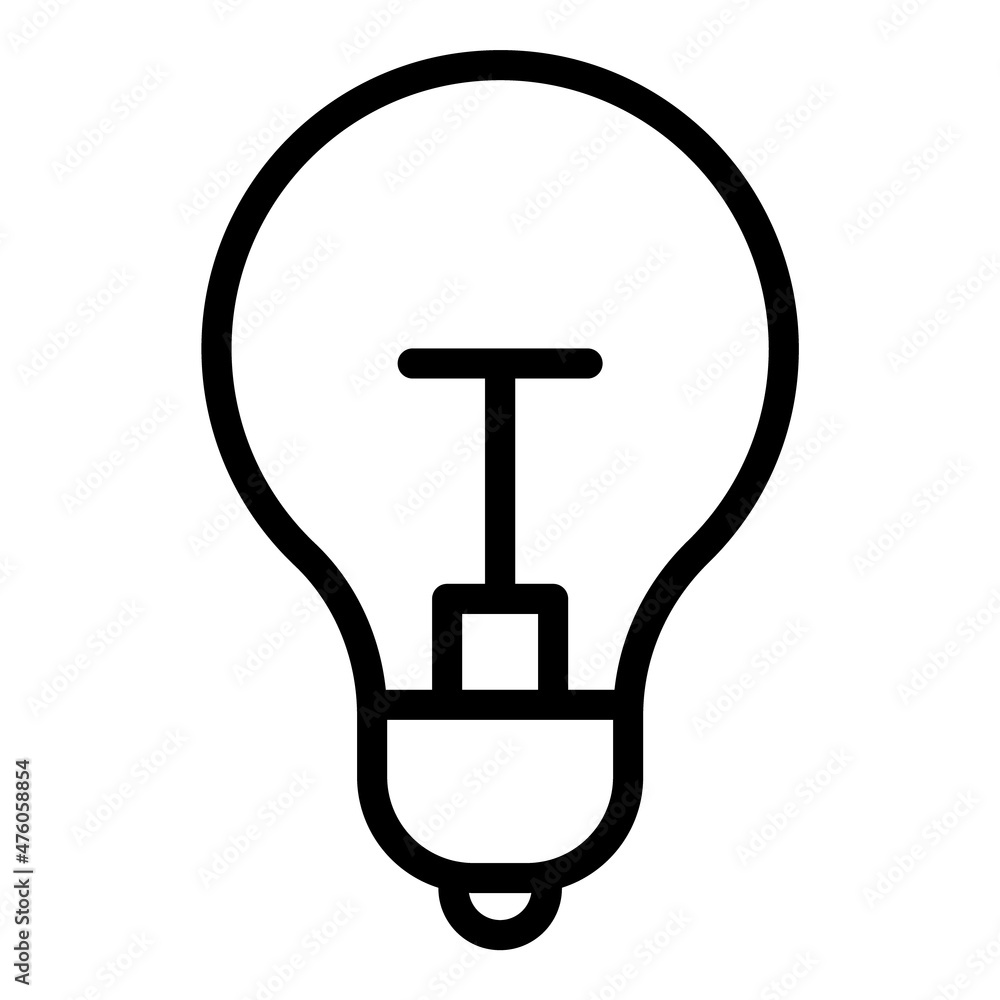 Idea Light Flat Icon Isolated On White Background Idea Light Flat Icon Isolated On White Background