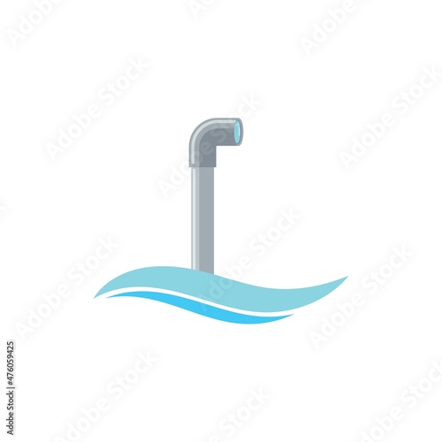 submarine periscope icon vector illustration concept