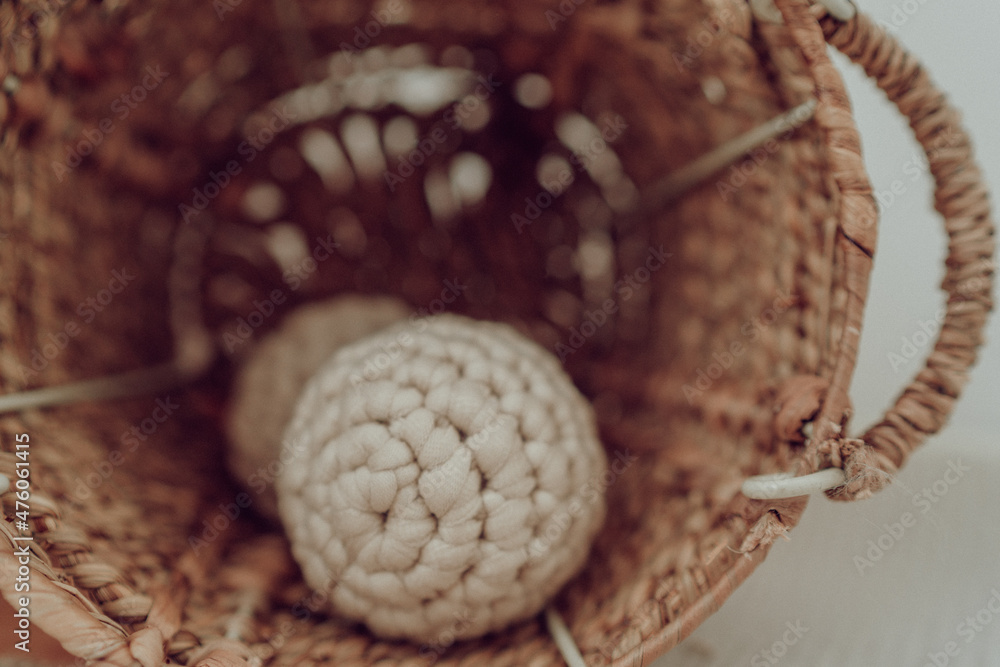 Naklejka premium Korb mit Ball
