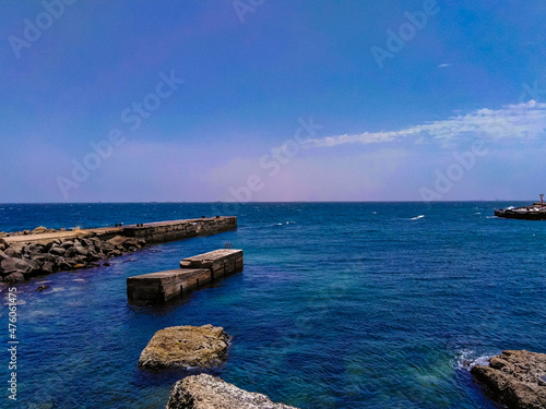 Old stone docks at Island d...