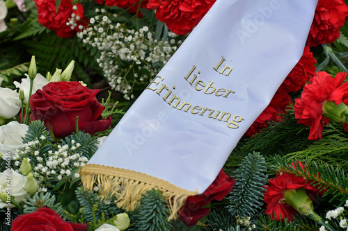 Bild auf Leinwand friedhof, frisches grab