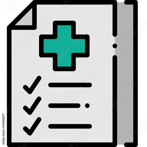 medical checkup filled outline icon