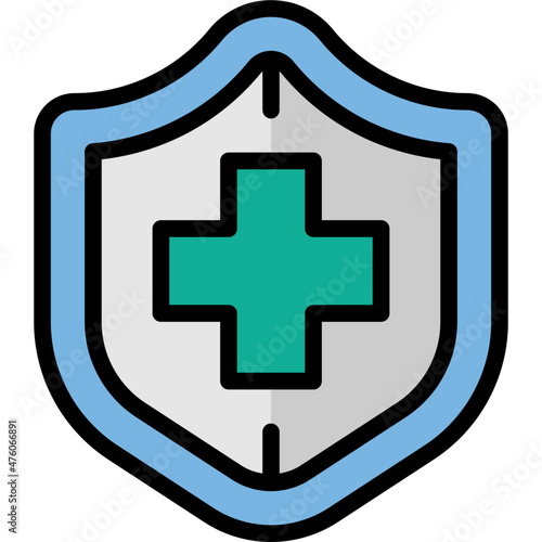 medical insurance filled outline icon