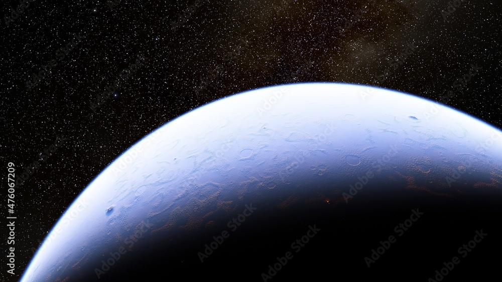 Planets and galaxy, science fiction wallpaper 3d illustration Planets and galaxy, science fiction wallpaper 3d illustration