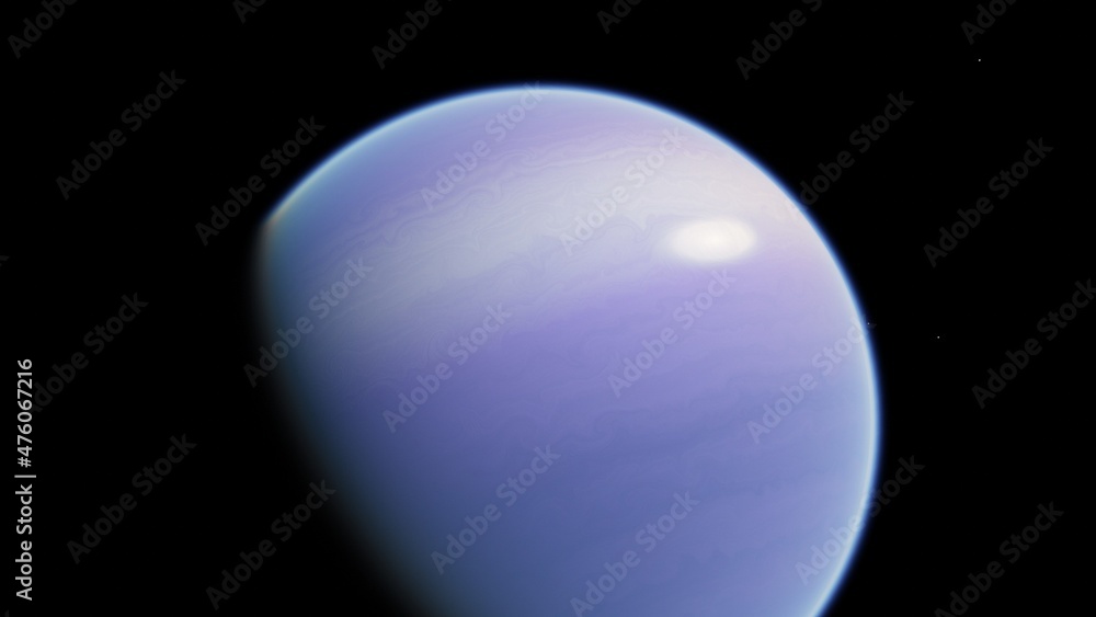 Obraz premium Planets and galaxy, science fiction wallpaper 3d illustration