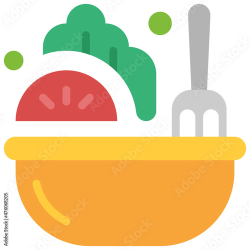 salad flat icon