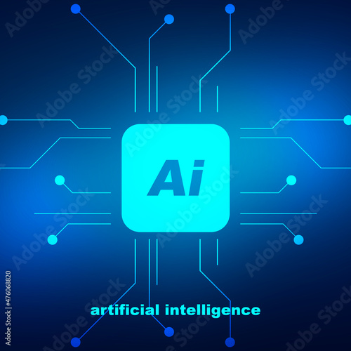2d rendering Artificial Intelligence (AI) concept 