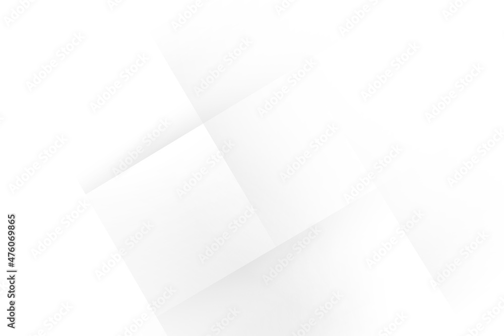 Obraz premium Abstract white and gray color, modern design background with geometric shape. Vector illustration.