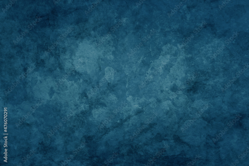 old blue background with vintage grunge paper texture or stone wall texture, distressed grungy metal