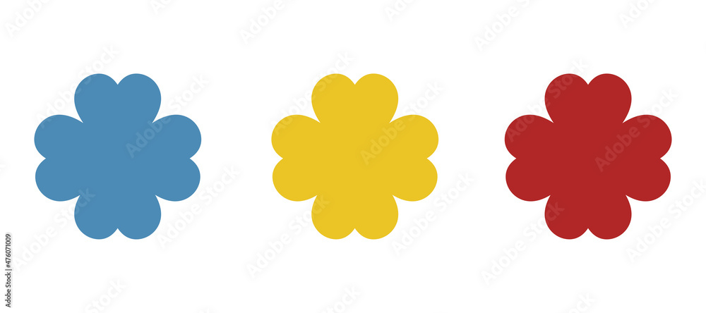 clover icon on a white background, vector illustration clover icon on a white background, vector illustration