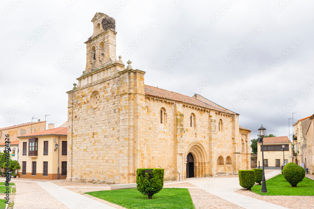Medieval Romanesque church of San Isidoro y del Carmen in Zamora, Spain.