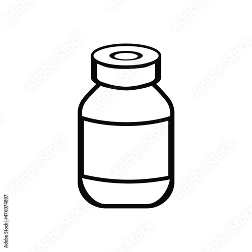 Bottle Icon, Insulin vector illustration