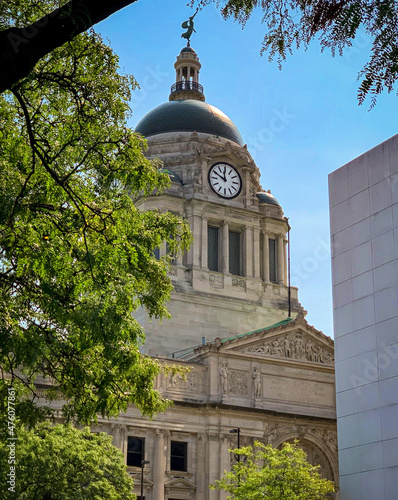 Vertical shot of the Allen County Courthouse in Fort Wayne, Indiana photo