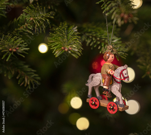 Vintage wooden toy doll wit...